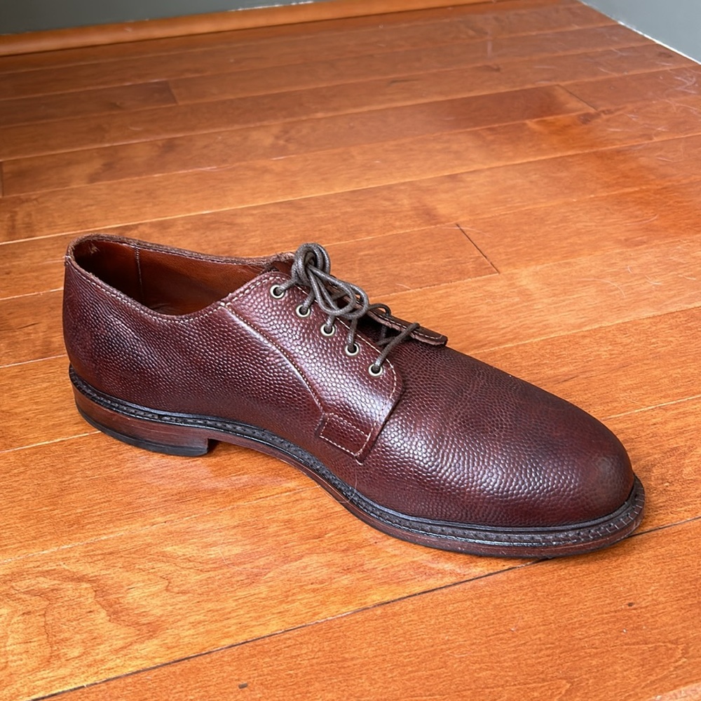 Allen Edmonds Gridiron 4103 Derby Brown Football Grain Leather Size 12 Men Shoes - Picture 8 of 11